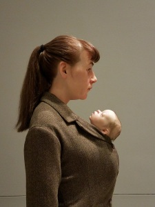 Art Sculpture by artist Ron Mueck at Museum of Fine Arts Houston